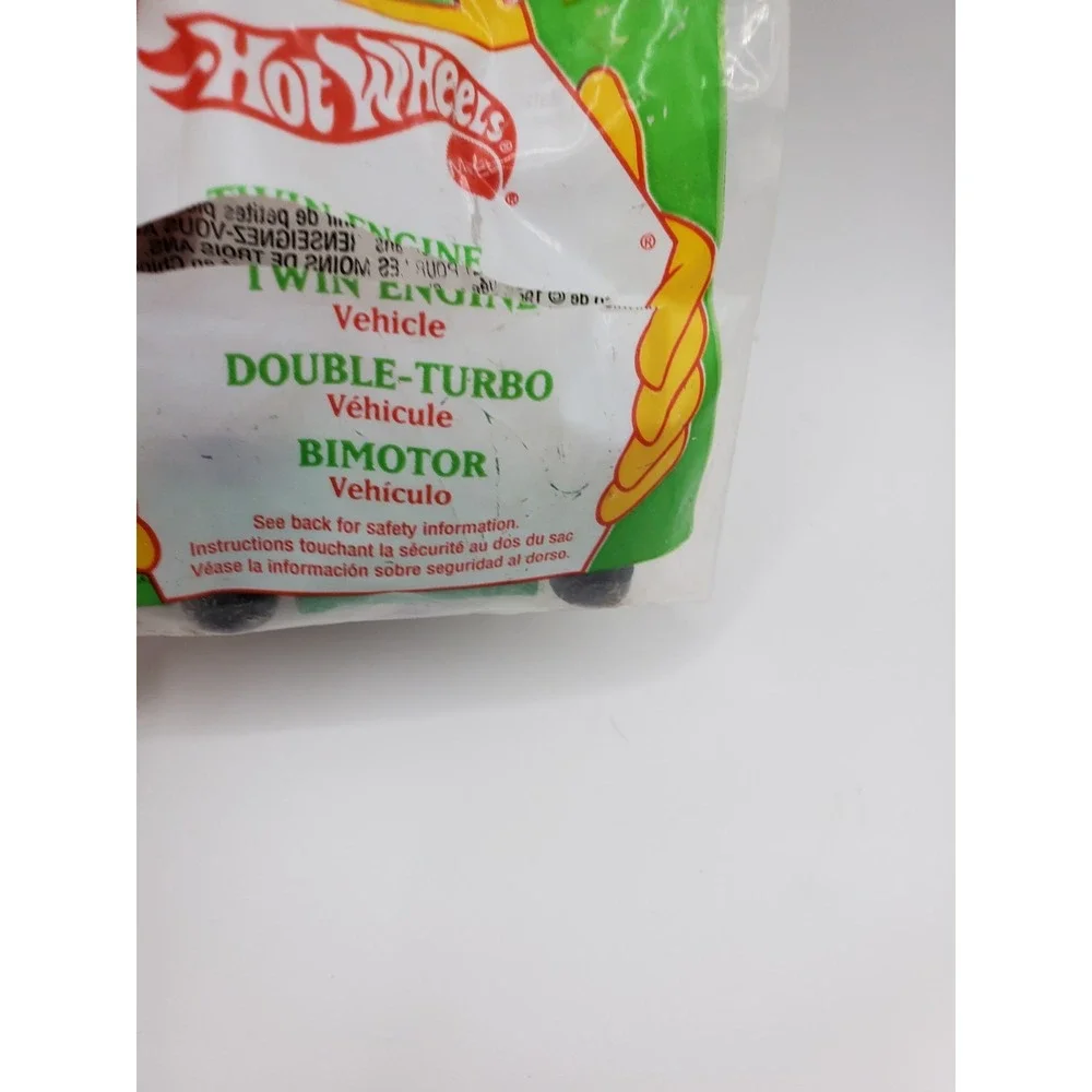 1994 McDonald's Happy Meal Hot Wheels Twin Engine #11 Bag Sliced